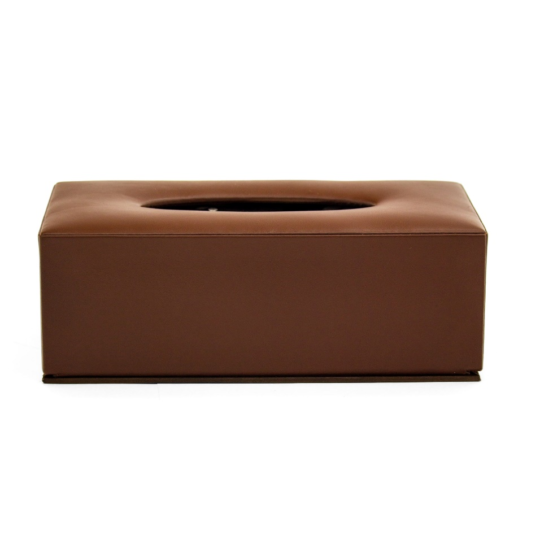 LEATHER TISSUE BOX RECTANGLE