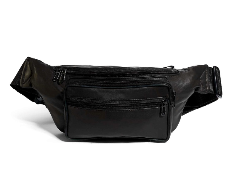 UNISEX LEATHER CROSSBODY FANNY PACK