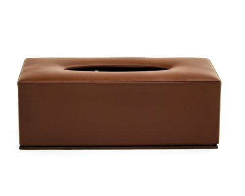 LEATHER TISSUE BOX RECTANGLE